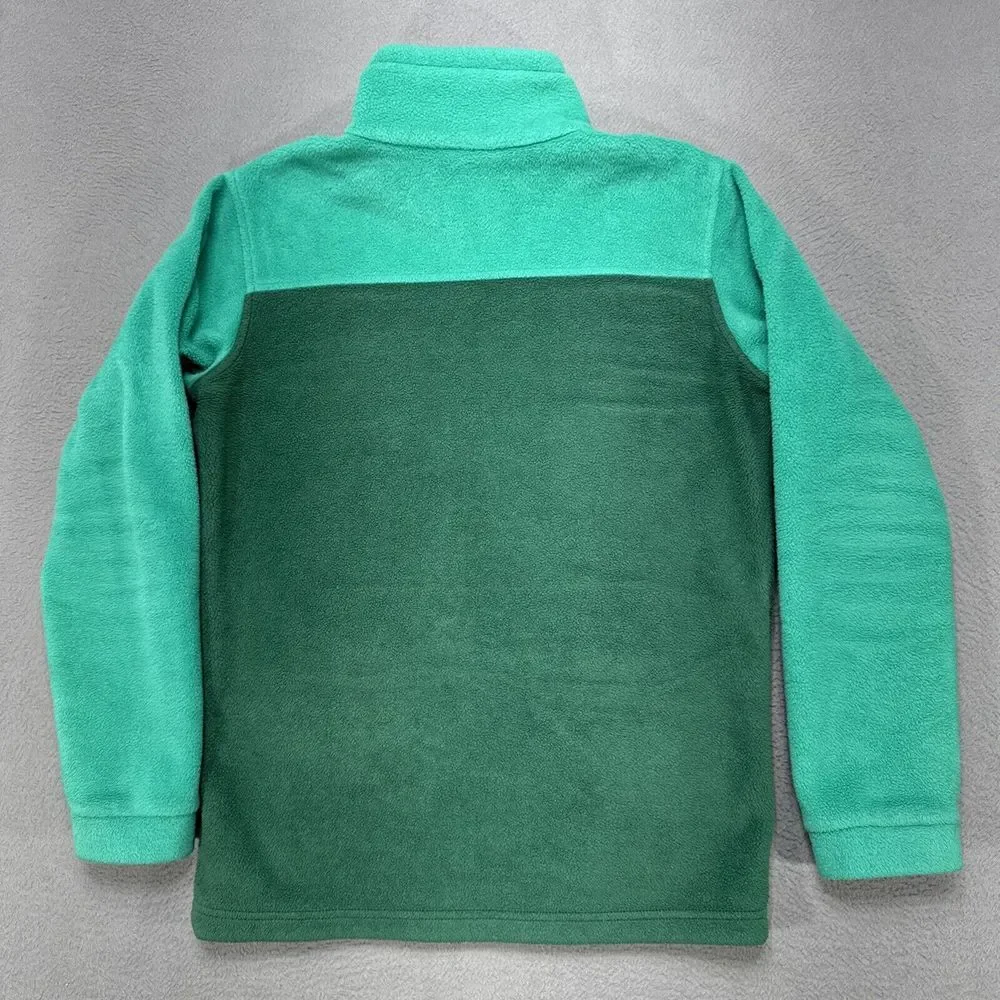 Columbia‎ Jacket Girls Large 14-16 Green Fleece Preppy School Full Zip Gorpcore
